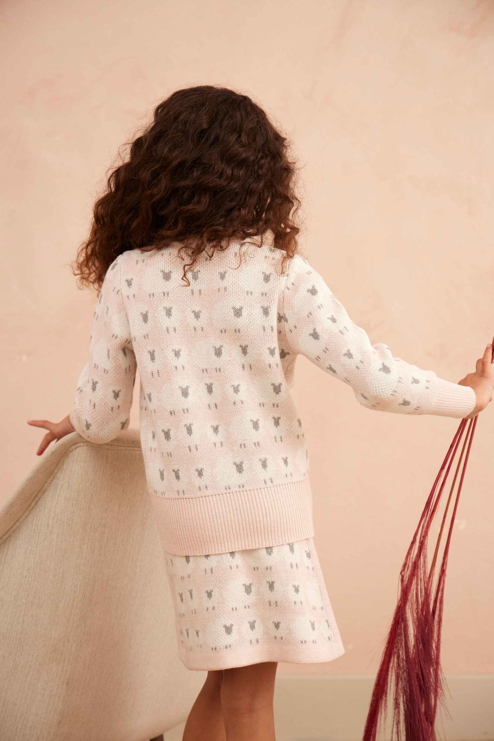 Little Bo Peep Jumper | Blush by MIKA & MILO, organic cotton, vetted by KIDDYKIND