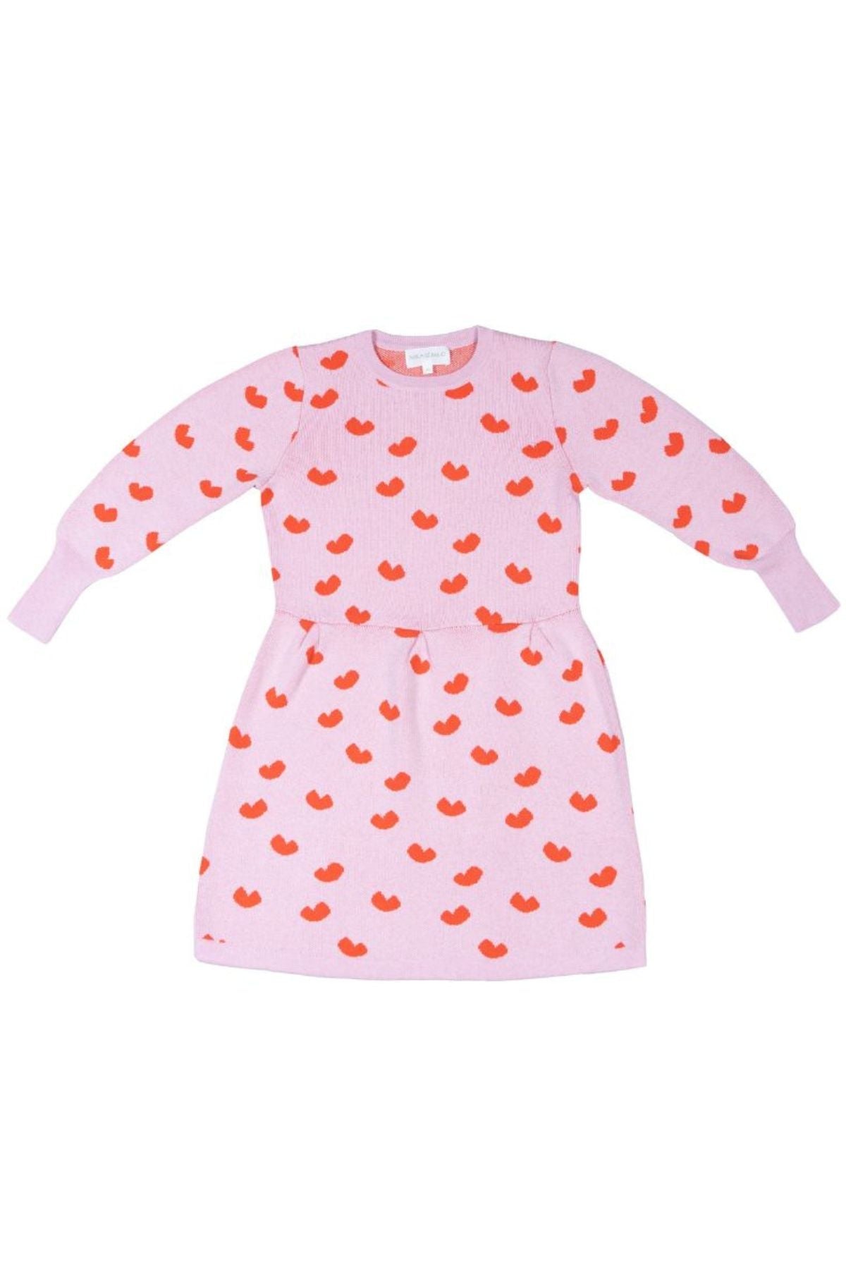 Love Hearts Dress | Bubble Gum