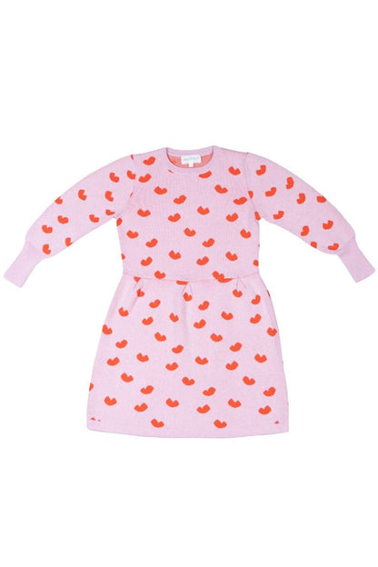 Love Hearts Dress | Bubble Gum