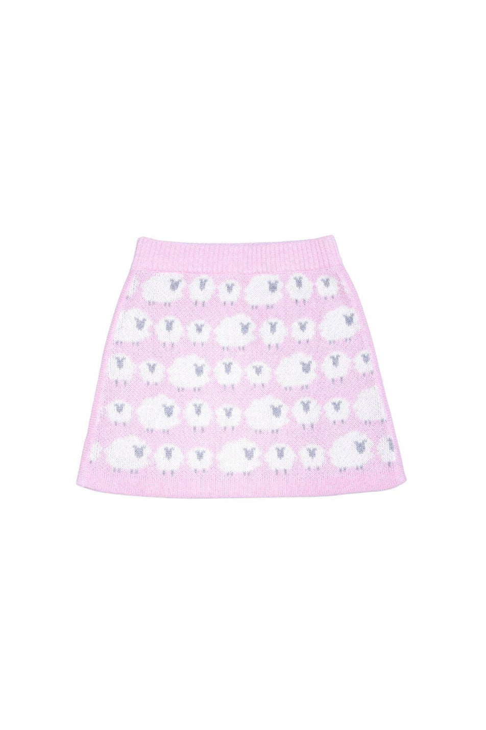 MIKA & MILO Little Bo Peep Pencil Skirt | Bubble Gum - - organic cotton cashmere