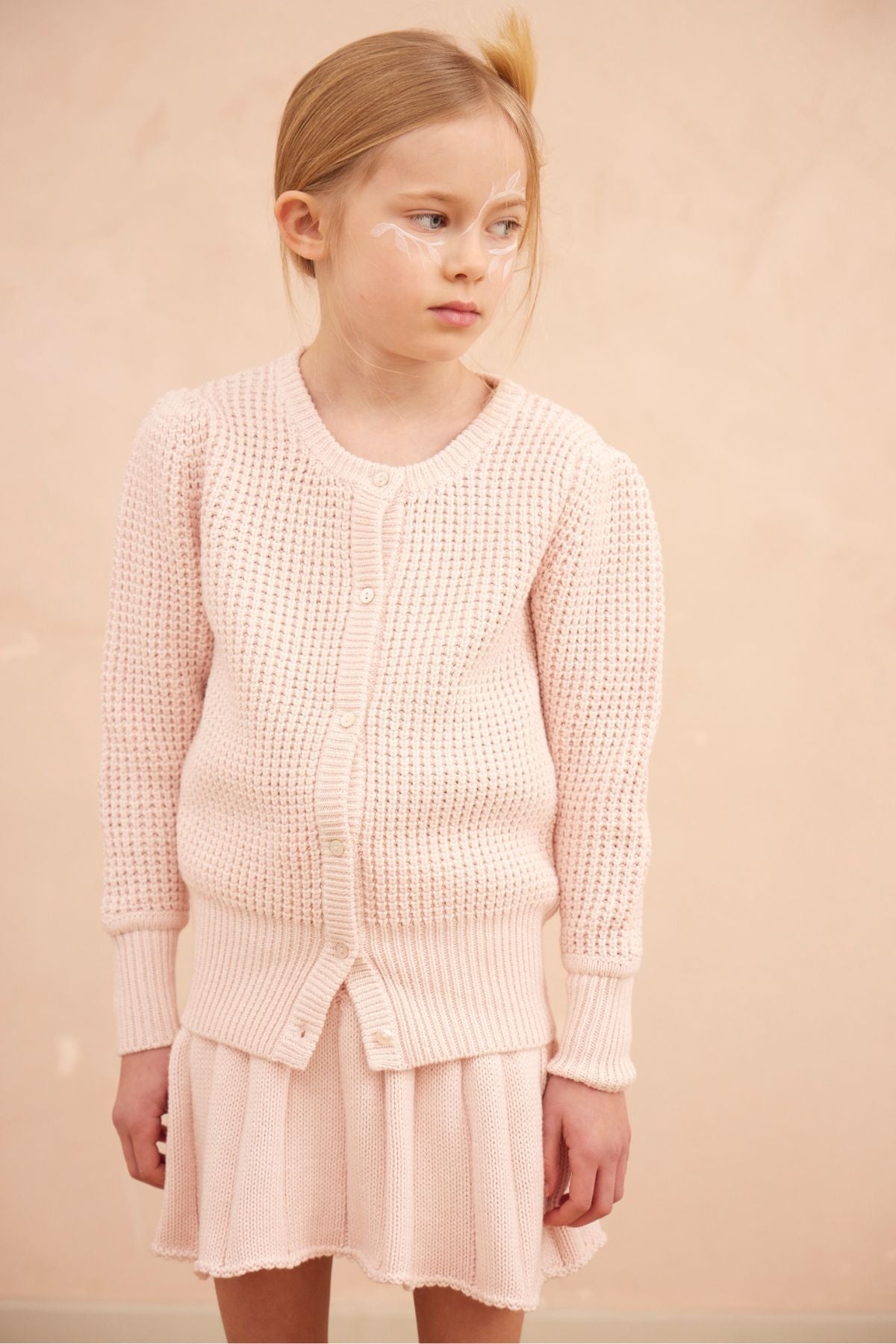 MIKA & MILO Pleated Tennis Skirt | Blush - - organic cotton cashmere
