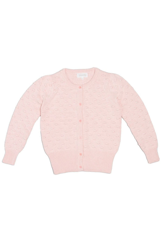 Popcorn Knit Cardigan | Blush