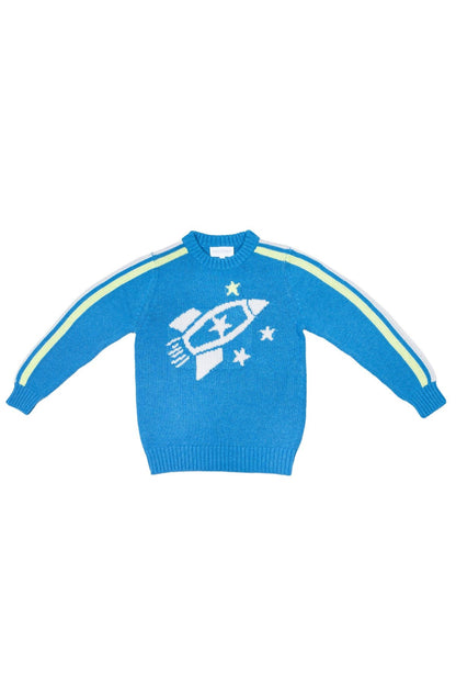 Striped Rocket Jumper | Hussar Blue