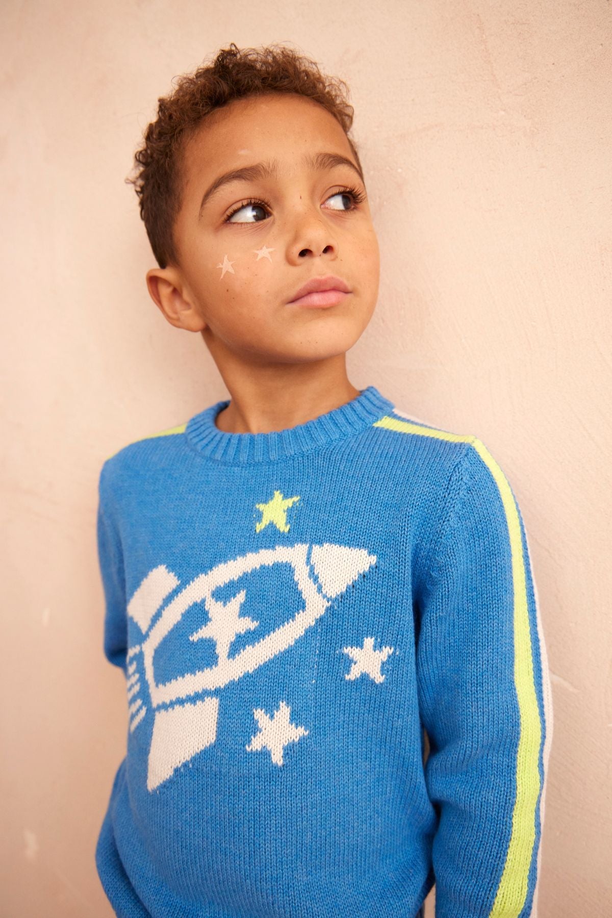 Striped Rocket Jumper | Hussar Blue