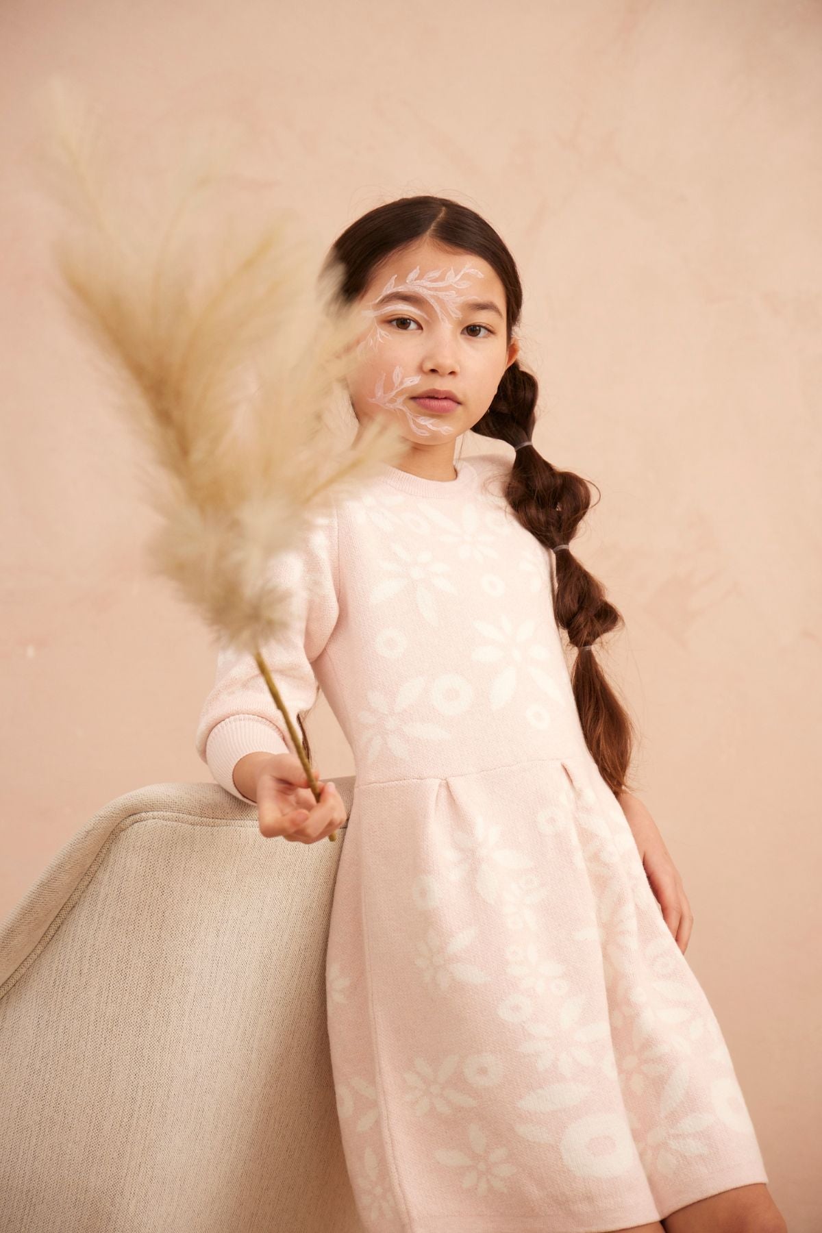 Snowflake Blossom Dress | Blush