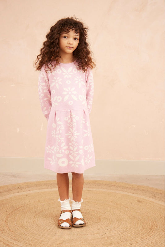 Snowflake Blossom Dress | Bubble Gum
