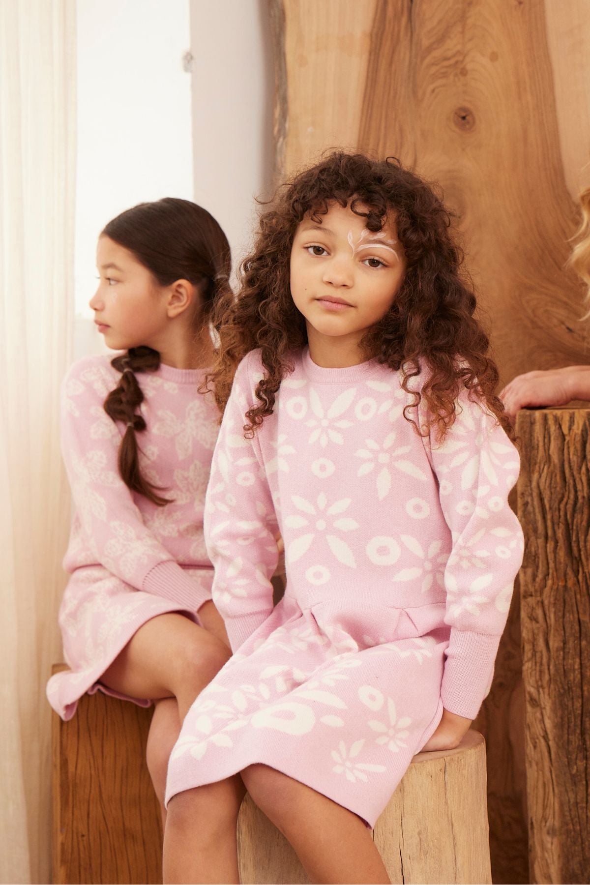 Snowflake Blossom Dress | Bubble Gum