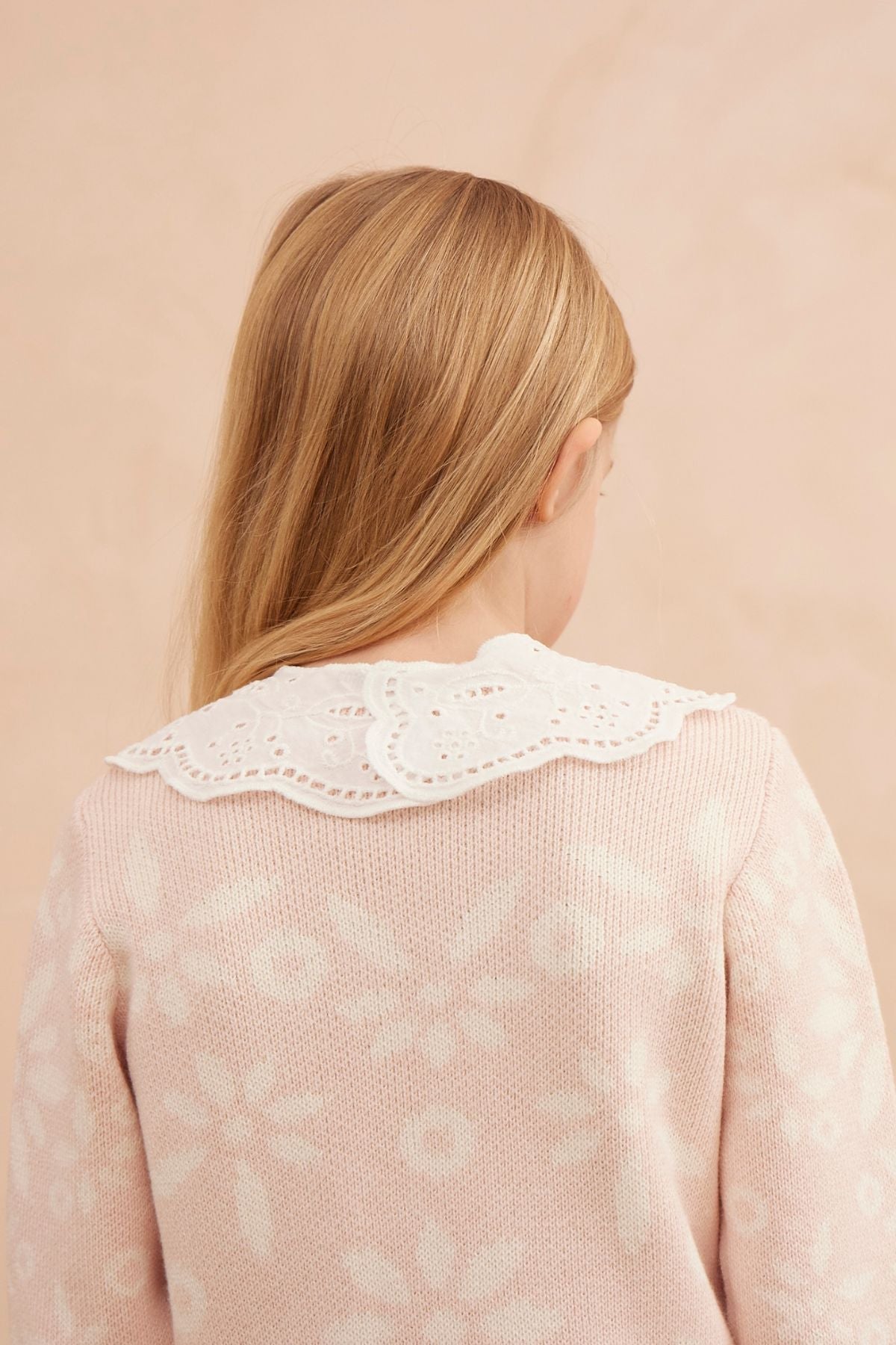 MIKA & MILO Snowflake Blossom Jumper | Blush - - organic cotton cashmere