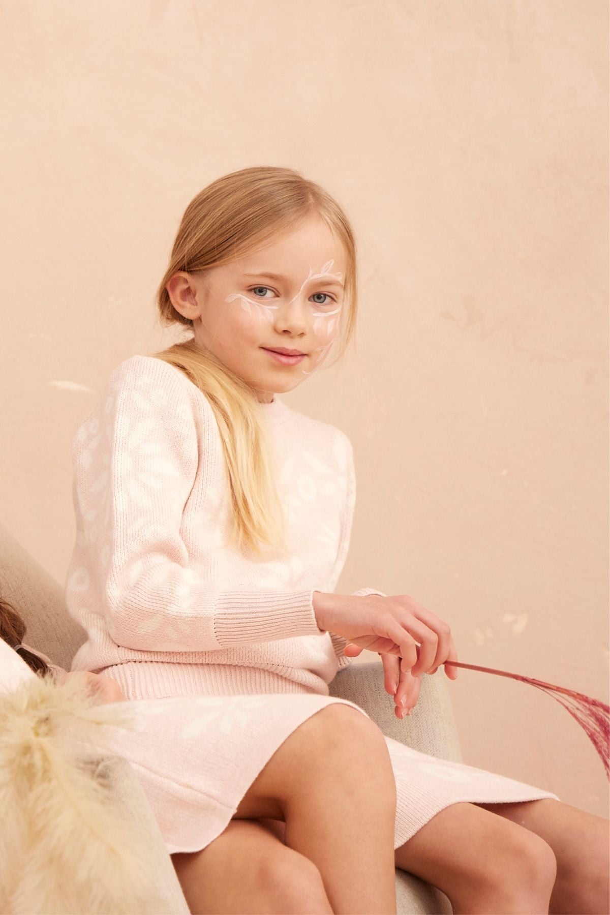 Snowflake Blossom Jumper | Blush