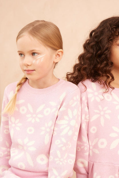 Snowflake Blossom Jumper | Bubble Gum