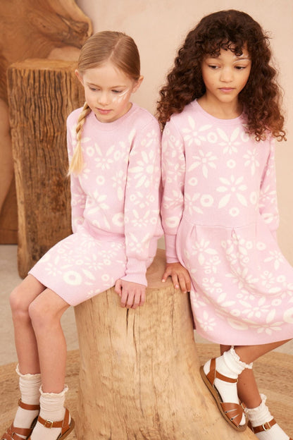 Snowflake Blossom Jumper | Bubble Gum