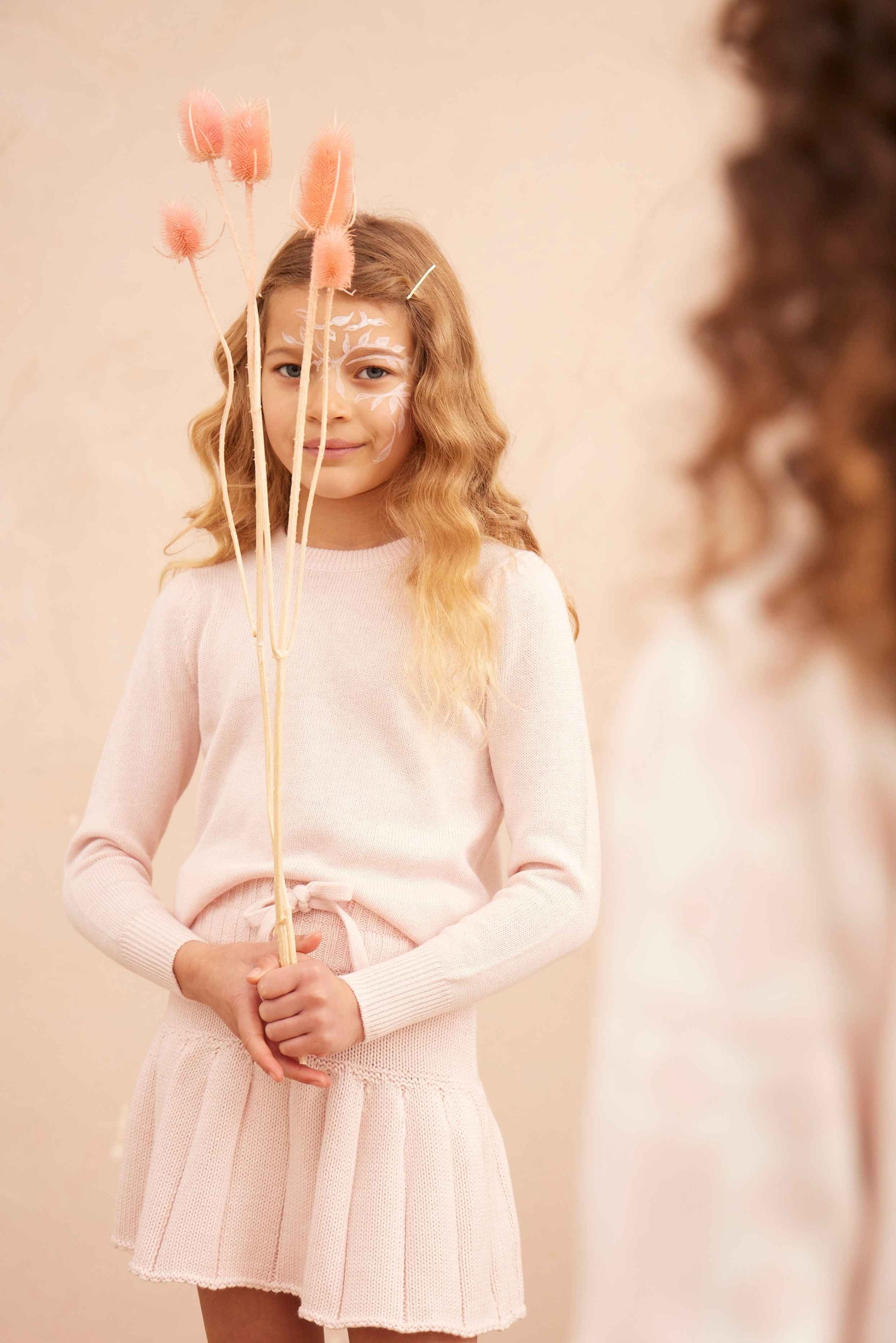 MIKA & MILO Angel Wings Jumper | Blush - - organic cotton cashmere