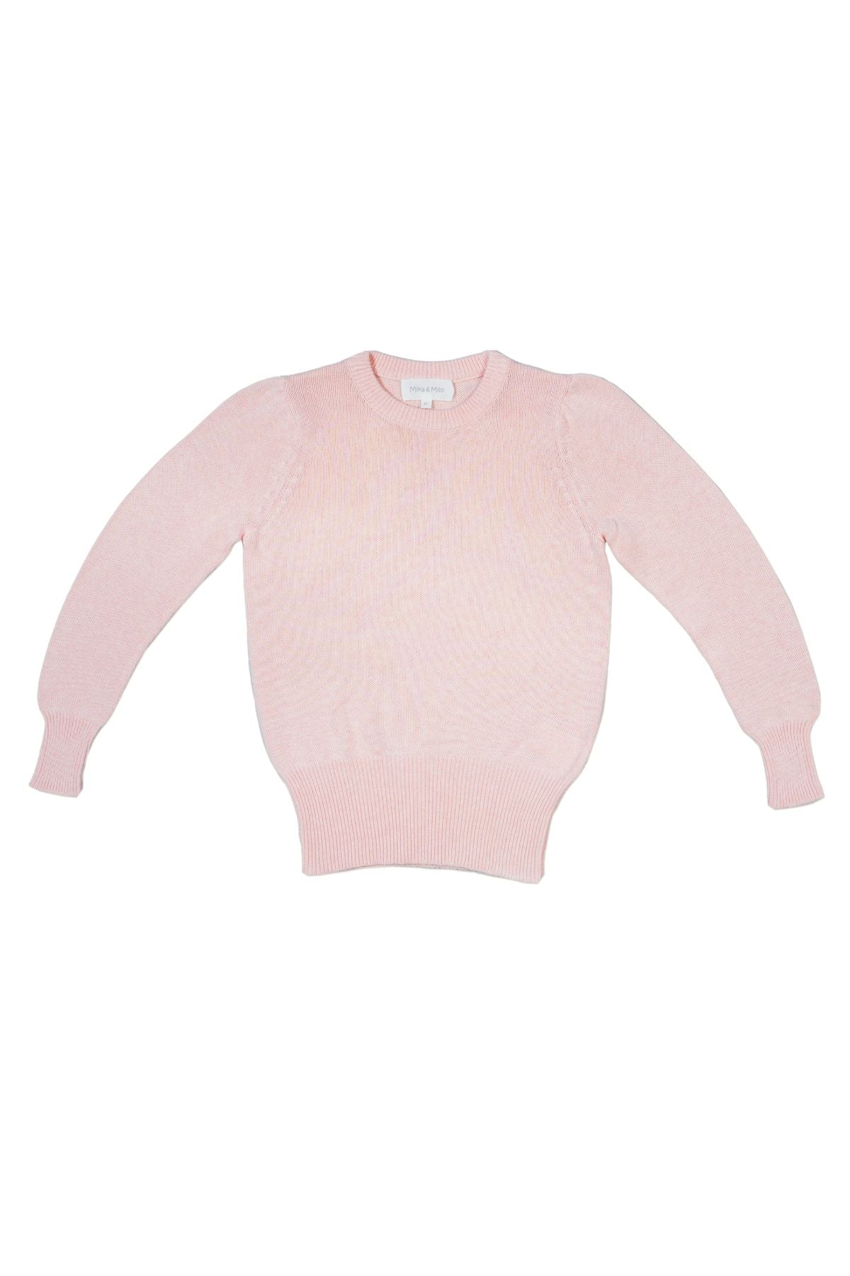 MIKA & MILO Angel Wings Jumper | Blush - - organic cotton cashmere