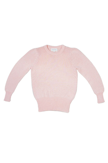 MIKA & MILO Angel Wings Jumper | Blush - - organic cotton cashmere