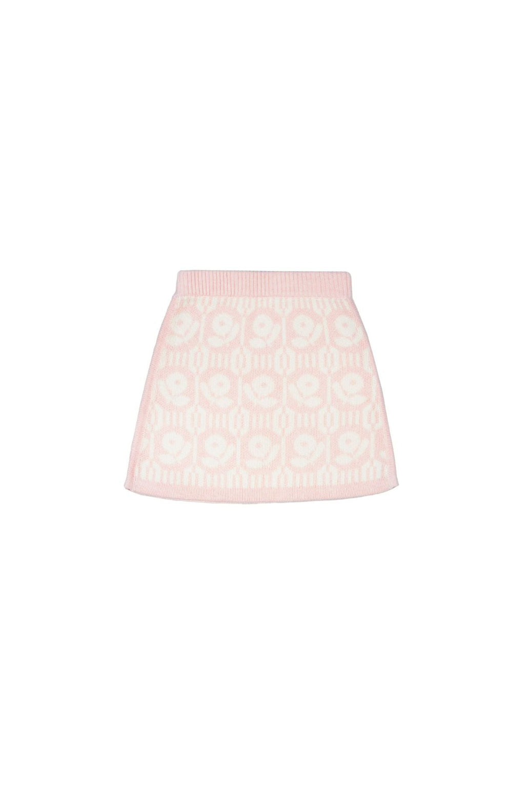 Flower Power Pencil Skirt | Blush