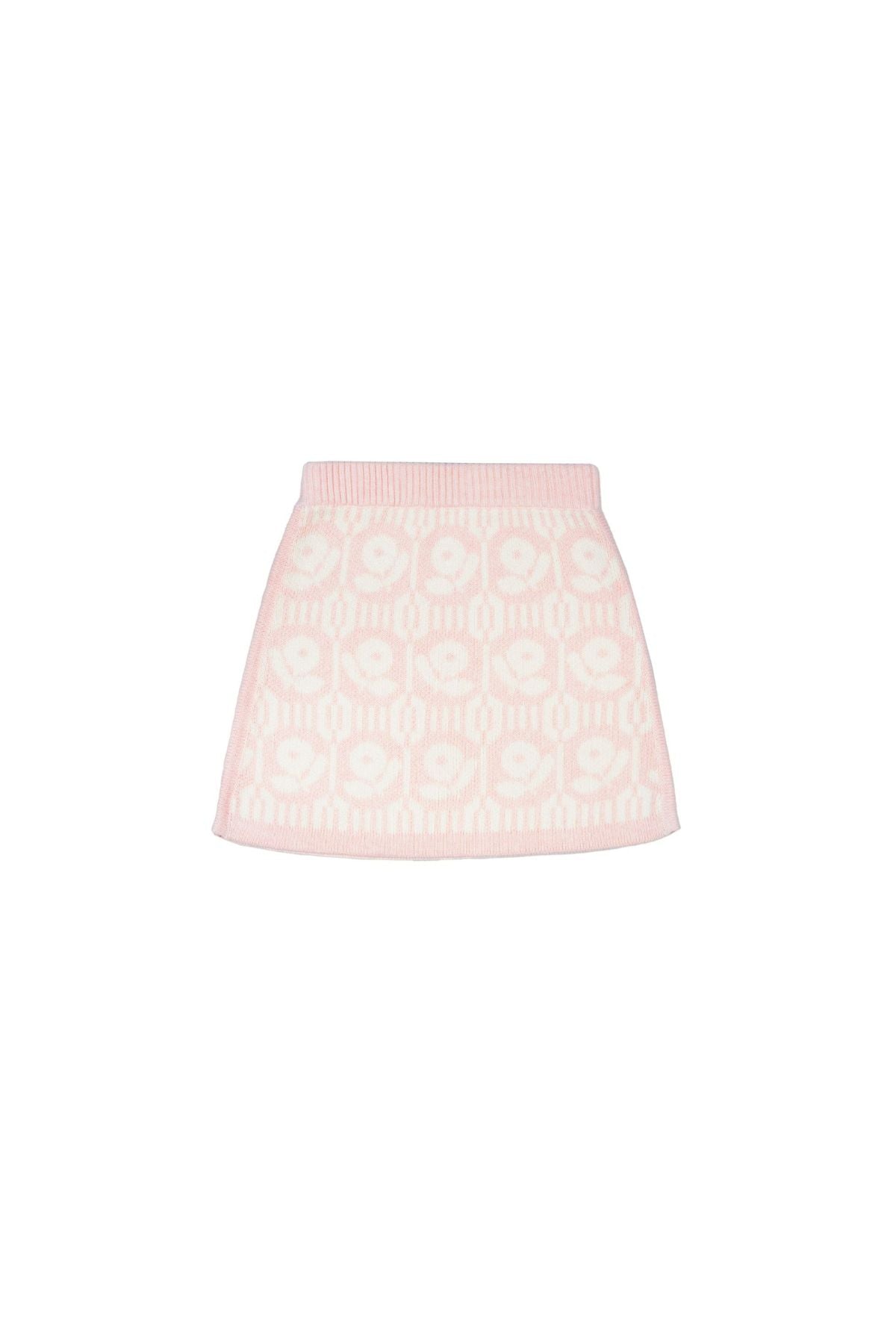 Flower Power Pencil Skirt | Blush