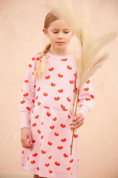 Love Hearts Dress | Bubble Gum