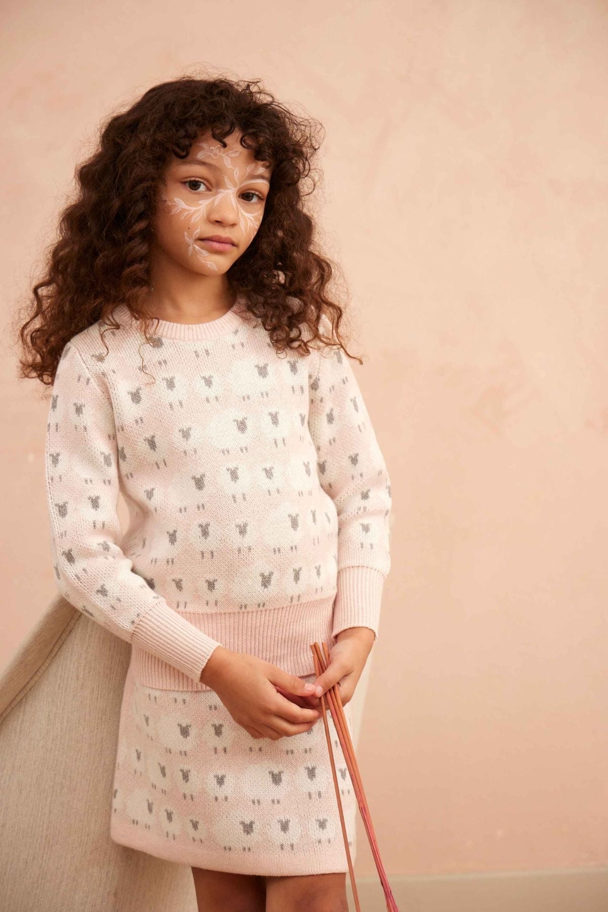 Little Bo Peep Jumper | Blush by MIKA & MILO, organic cotton, vetted by KIDDYKIND