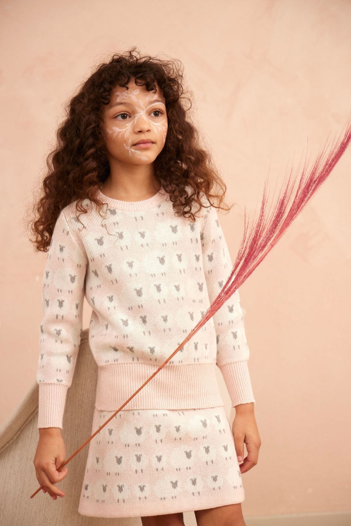 Little Bo Peep Pencil Skirt | Blush