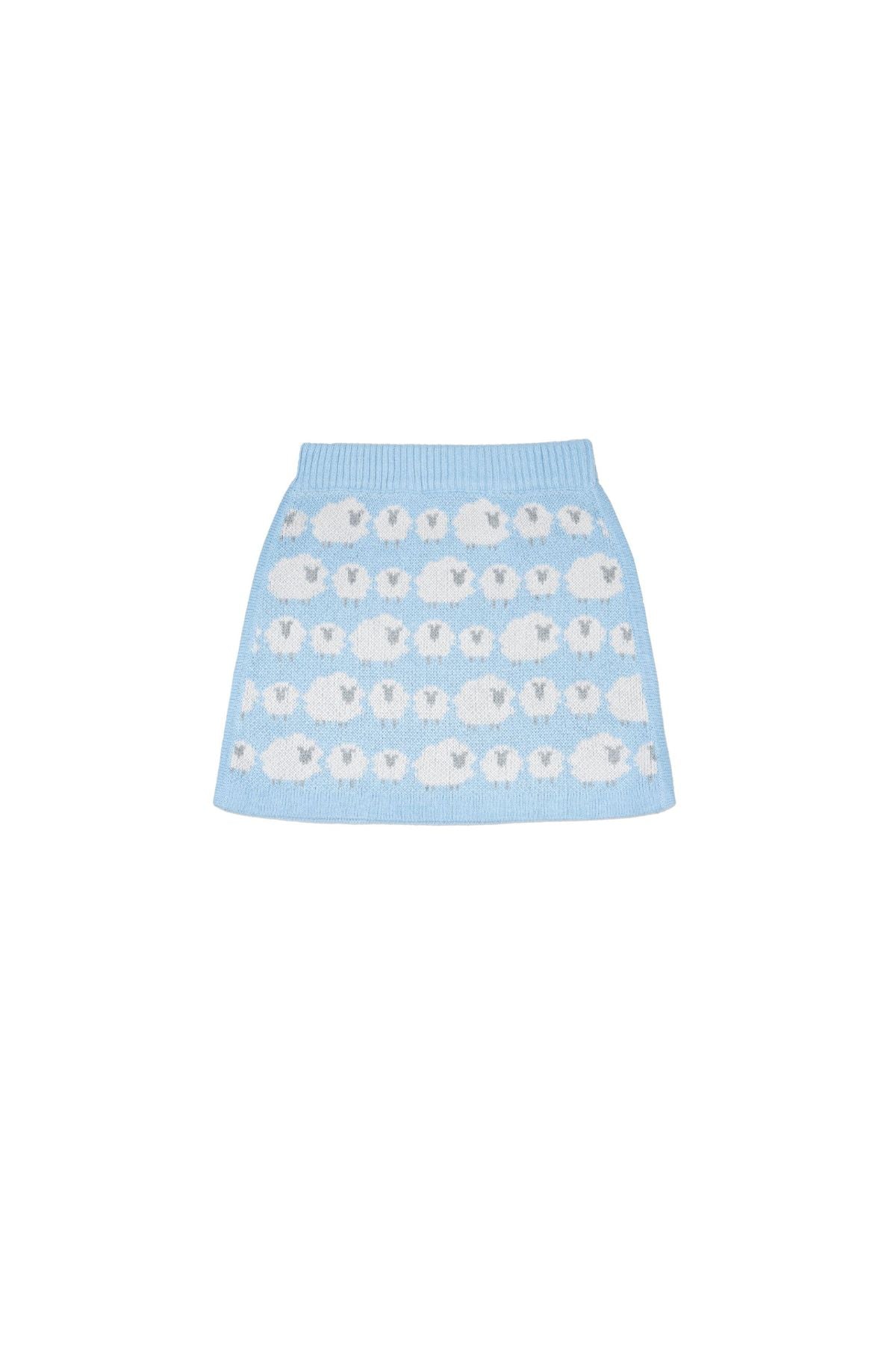 Little Bo Peep Pencil Skirt | Sky