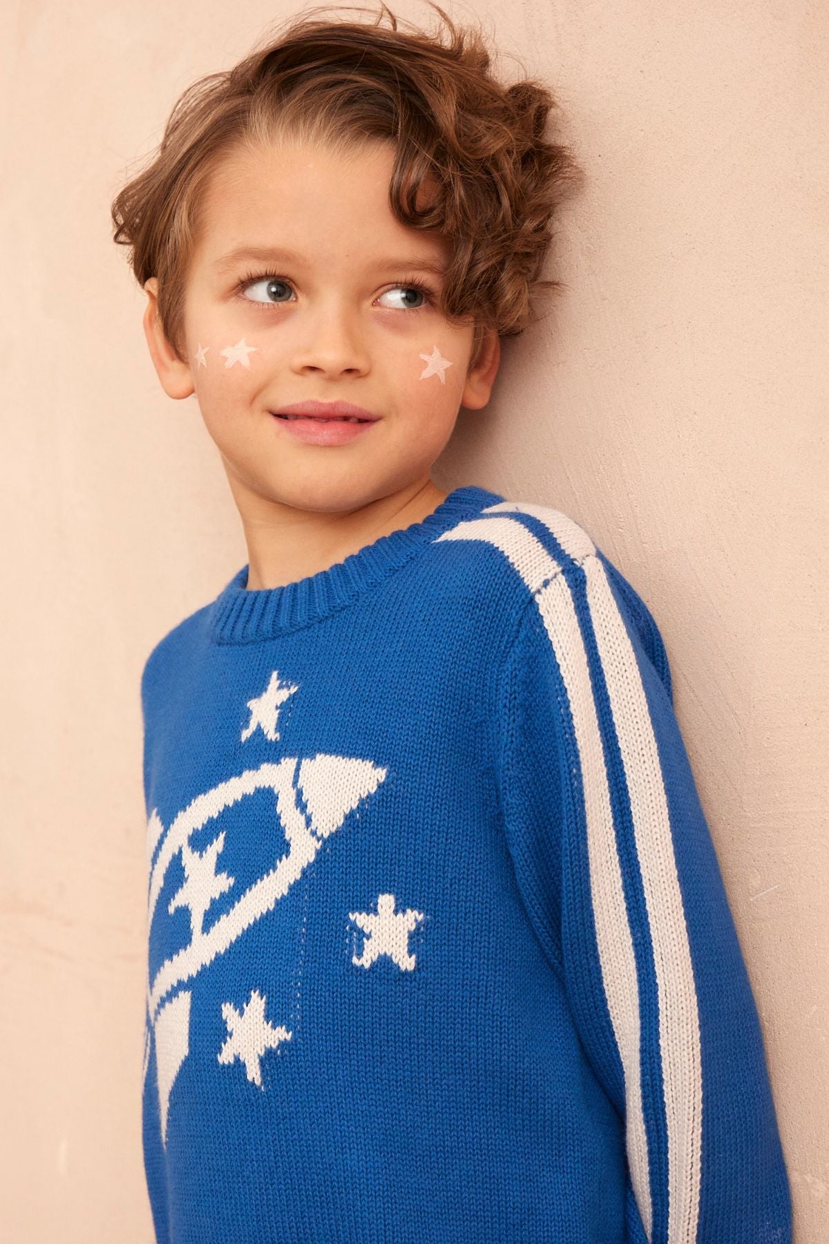 Striped Rocket Jumper – Cobalt