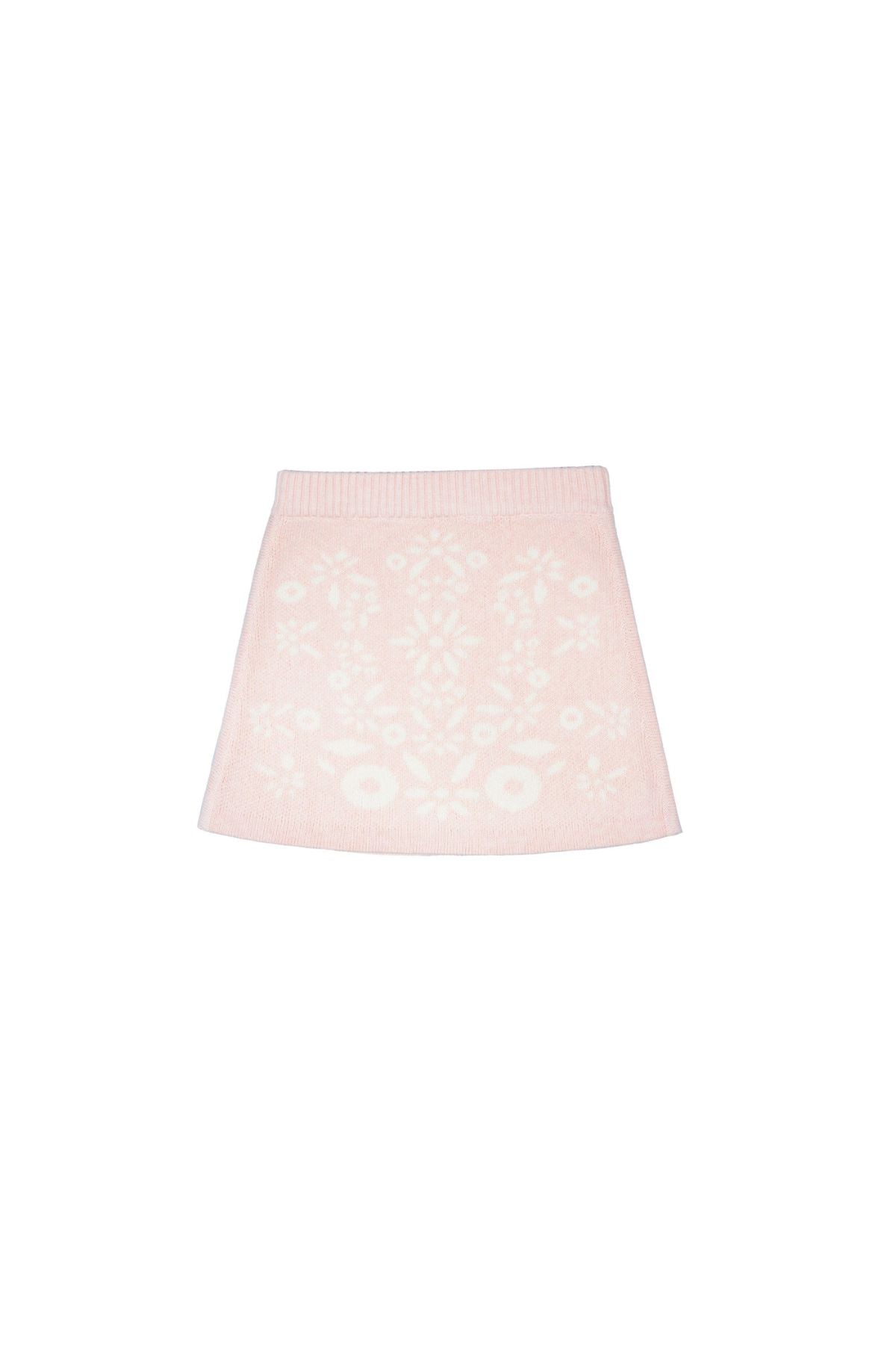 Snowflake Blossom Pencil Skirt | Blush