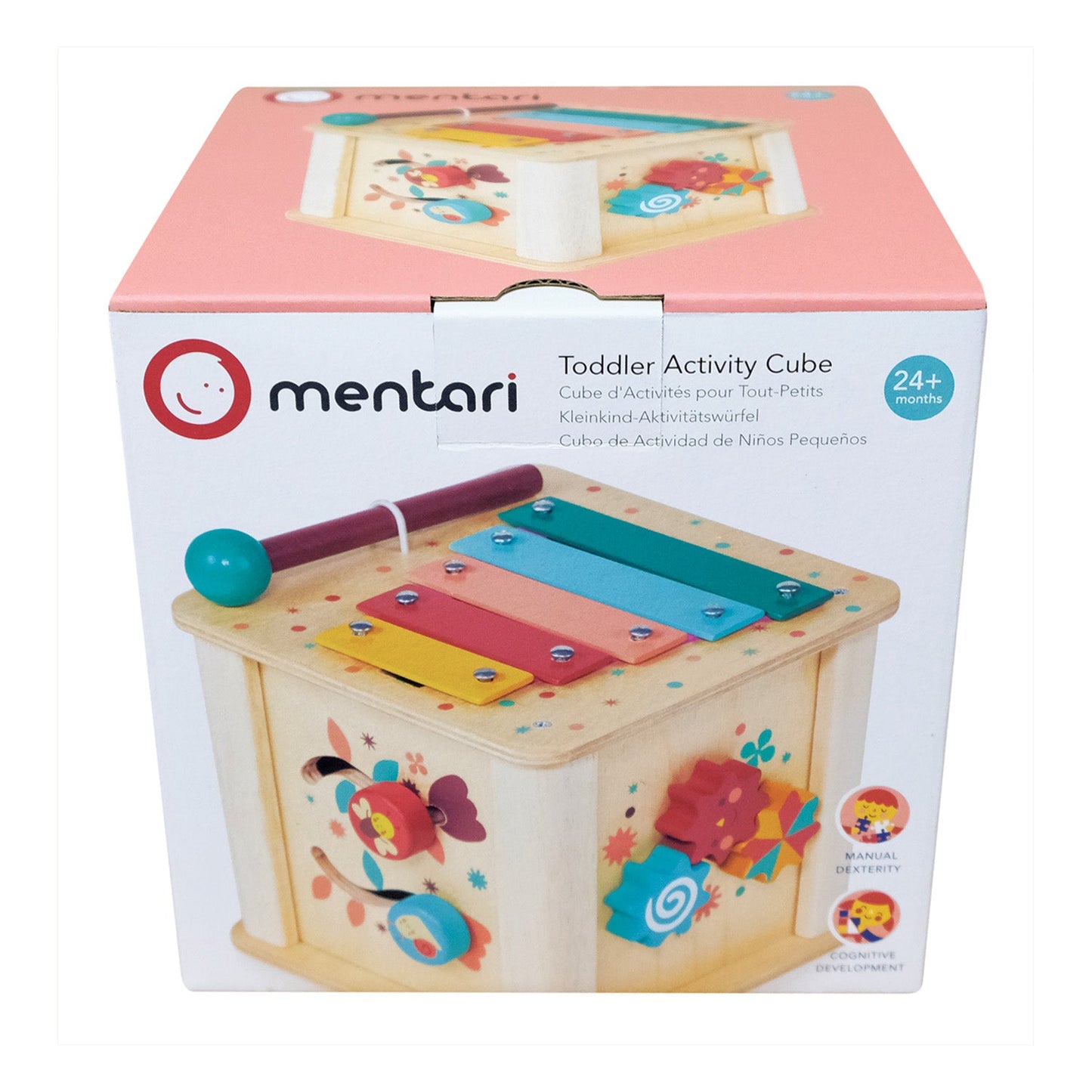 Sustainable Montessori toy: Toddler Avctivity Cube | KIDDYKIND