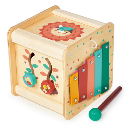 Sustainable Montessori toy: Toddler Avctivity Cube | KIDDYKIND
