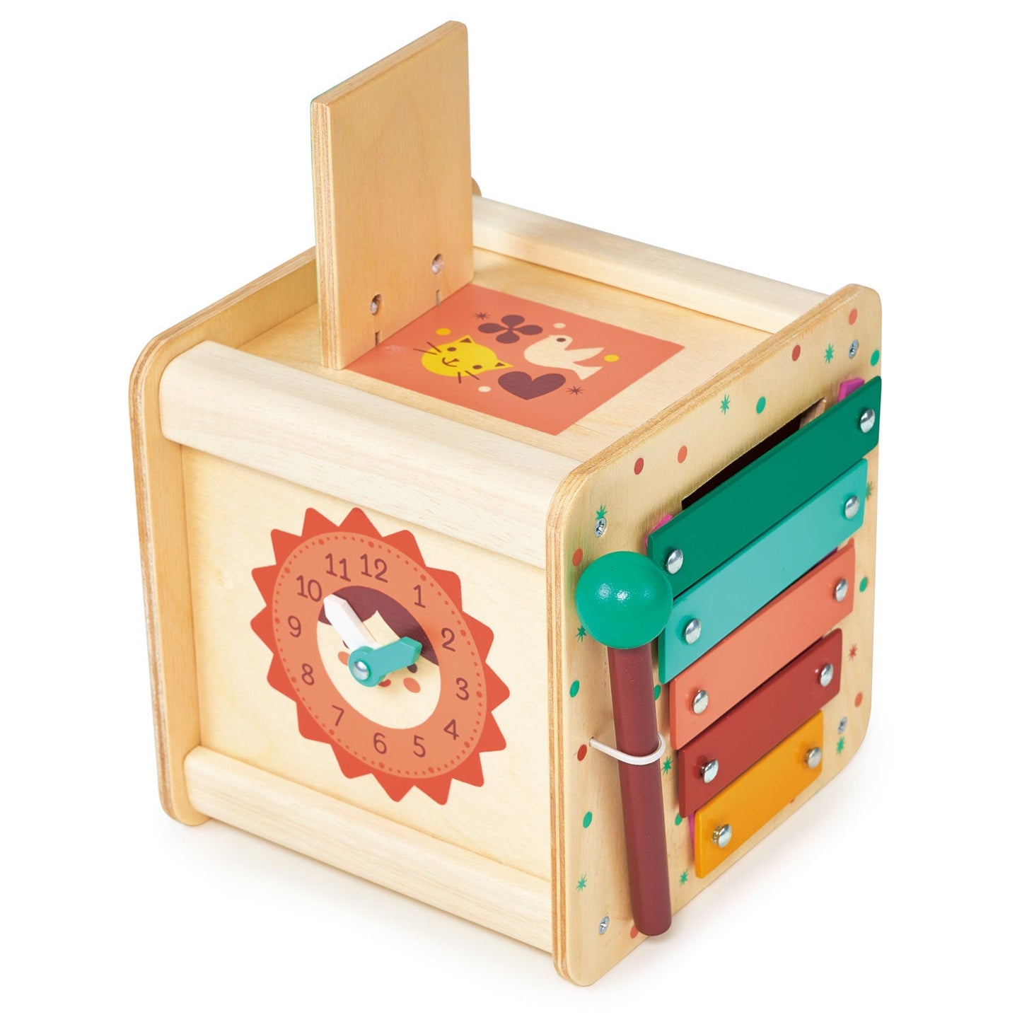 Sustainable Montessori toy: Toddler Avctivity Cube | KIDDYKIND