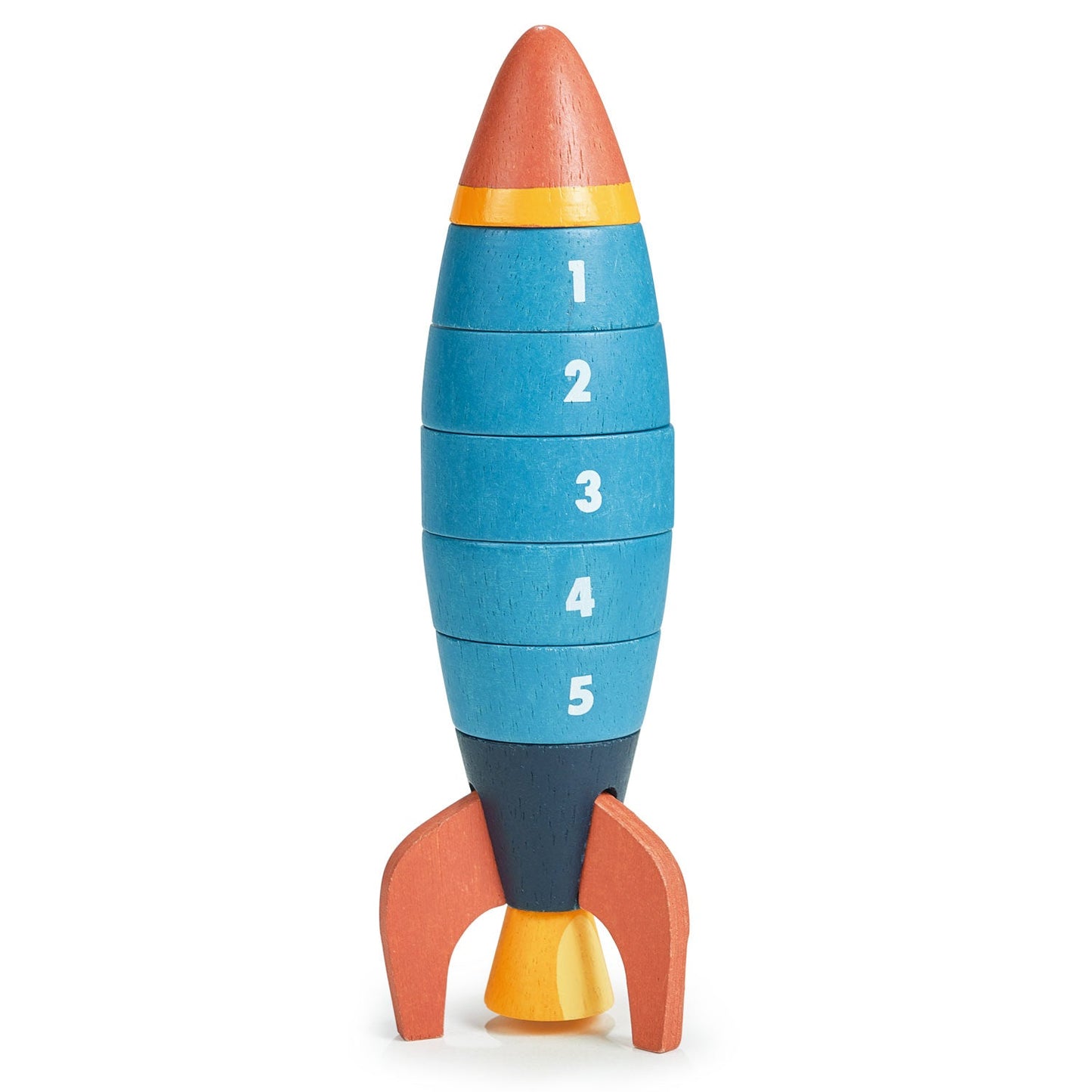 Stacking and Counting Rocket | natural wooden toy for toddlers UK