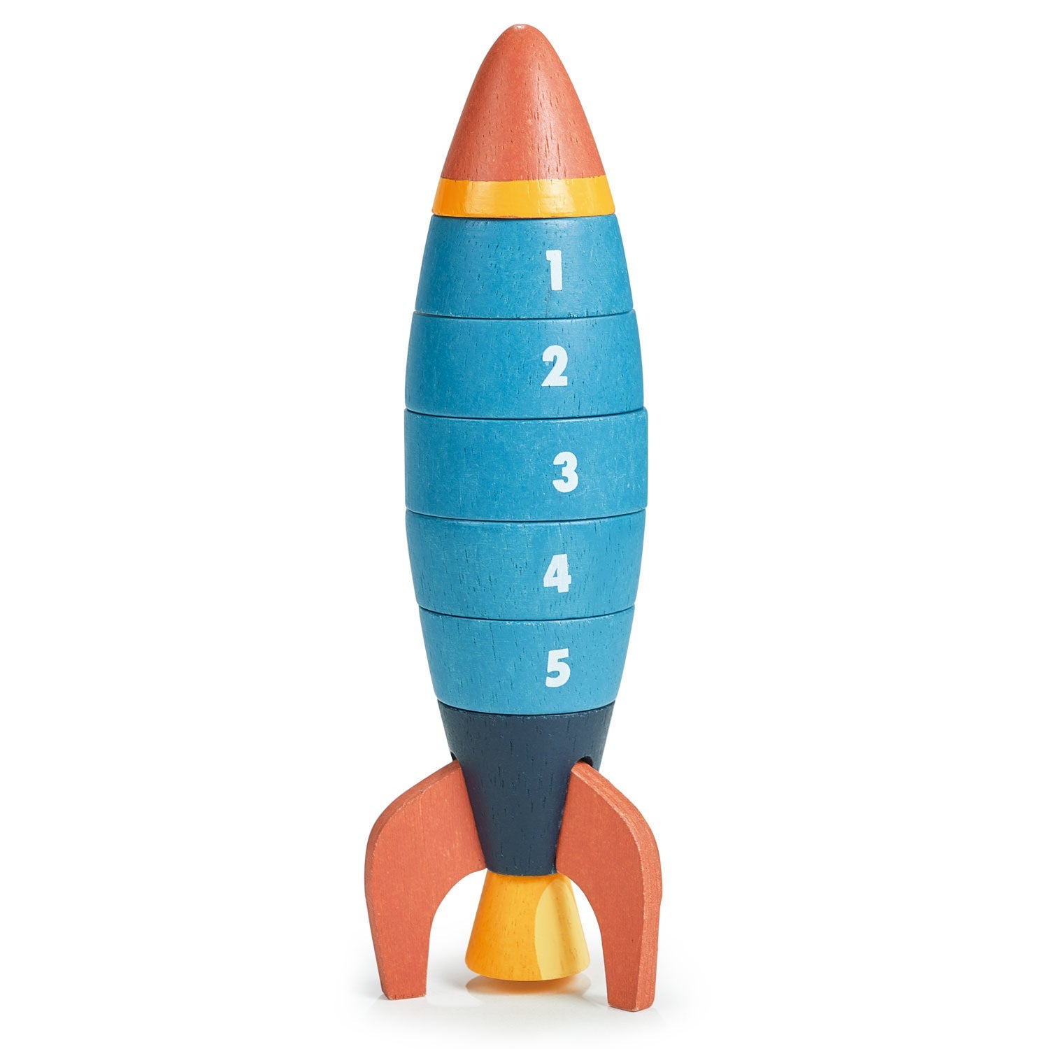 Stacking and Counting Rocket | natural wooden toy for toddlers UK