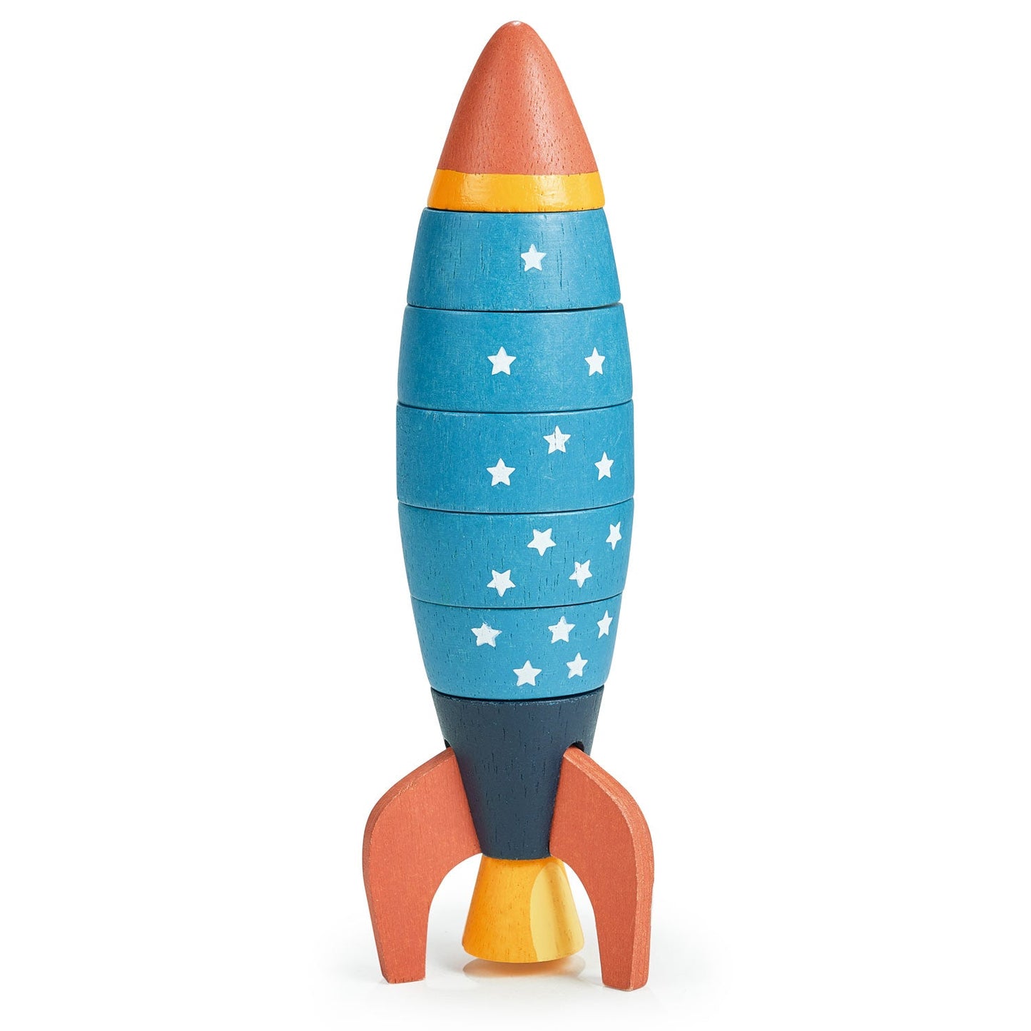 Stacking and Counting Rocket | natural wooden toy for toddlers UK