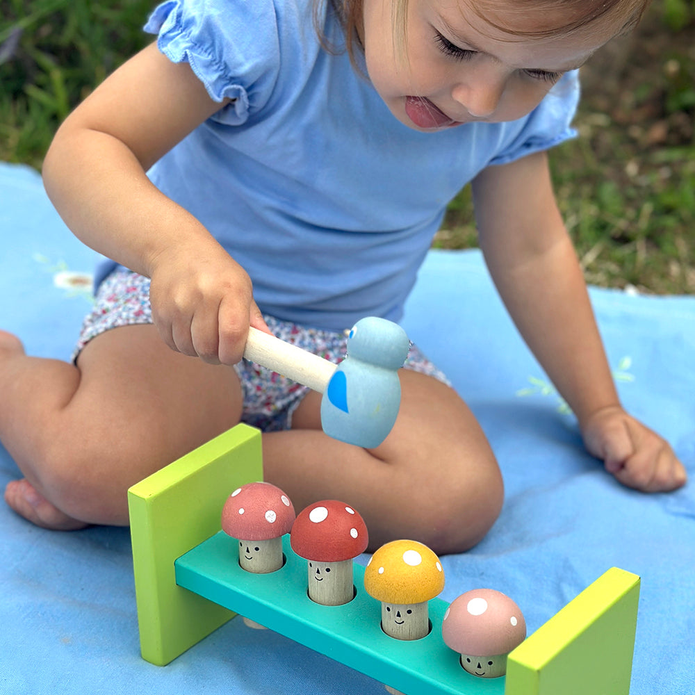 Woodland Hammer Toy — Montessori wooden toy UK | KIDDYKIND