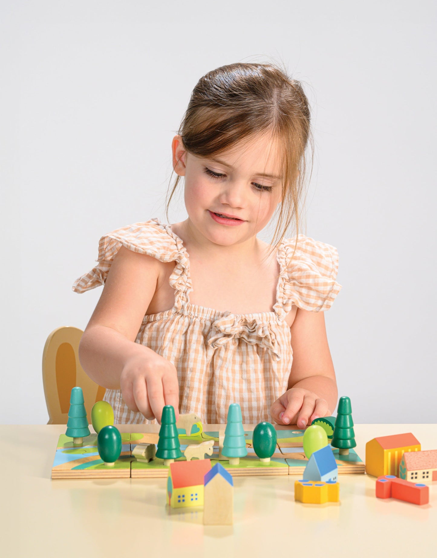 Tiny Town Jigsaw — Montessori wooden toy UK | KIDDYKIND