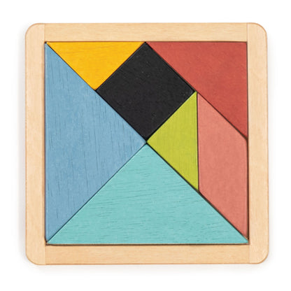 Tangram Puzzle — Montessori wooden toy UK | KIDDYKIND