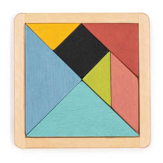 Tangram Puzzle — Montessori wooden toy UK | KIDDYKIND