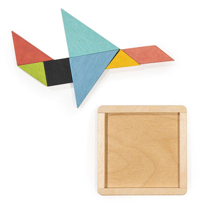Tangram Puzzle — Montessori wooden toy UK | KIDDYKIND