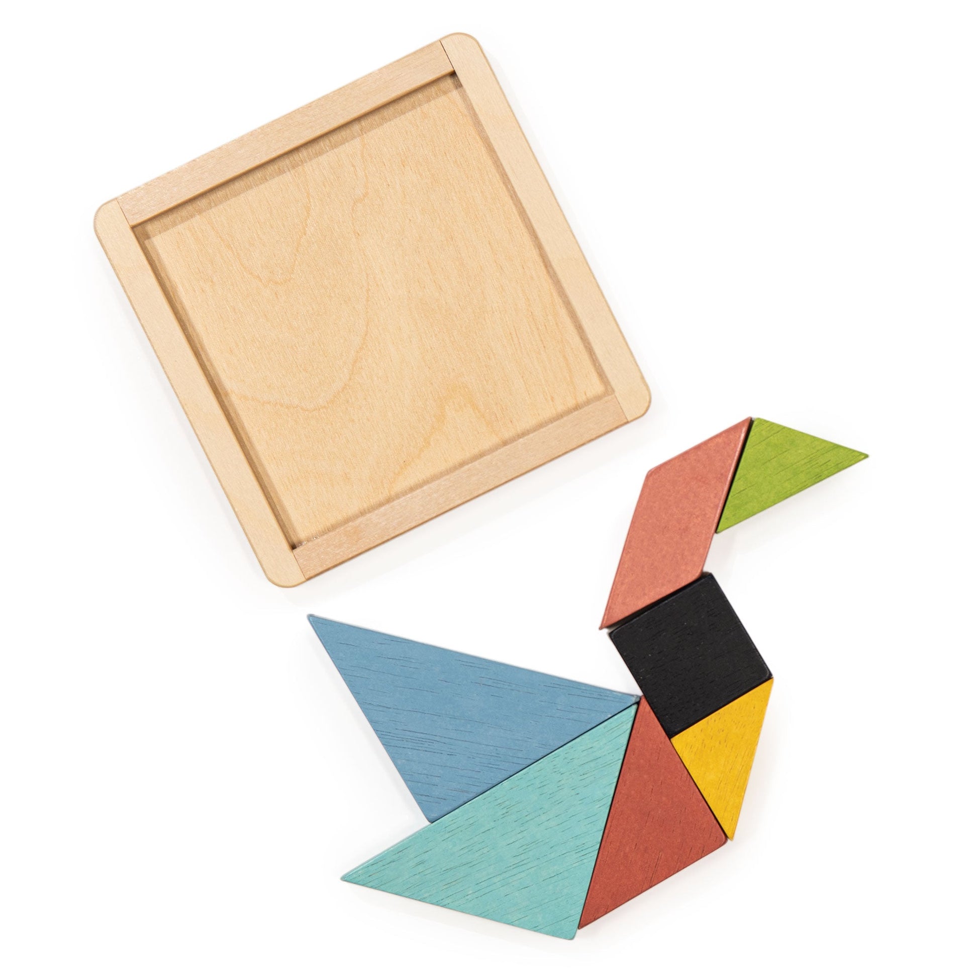 Tangram Puzzle — Montessori wooden toy UK | KIDDYKIND