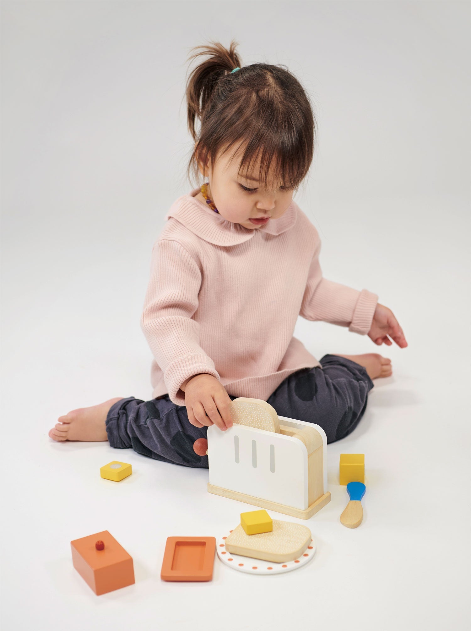 Rise & Shine Toaster Set — Montessori wooden toy UK | KIDDYKIND