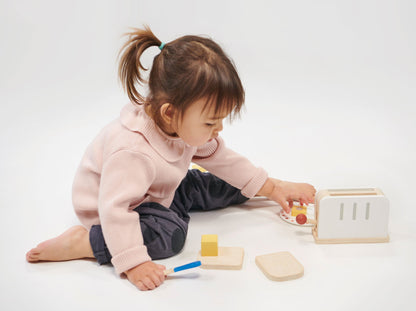 Rise & Shine Toaster Set — Montessori wooden toy UK | KIDDYKIND