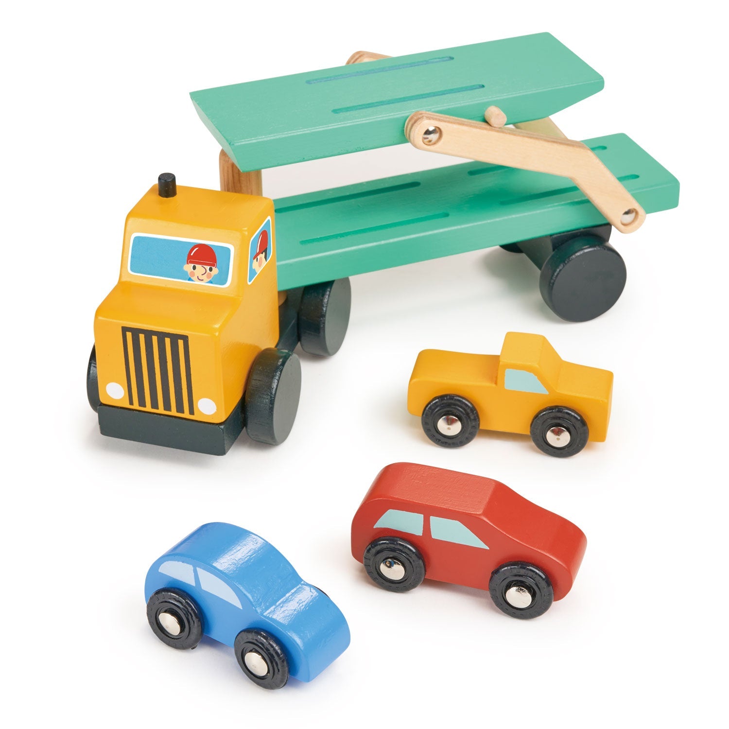 Vehicle Transporter — Montessori wooden toy UK | KIDDYKIND