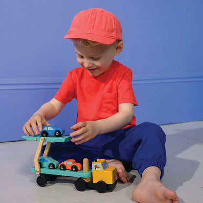 Vehicle Transporter — Montessori wooden toy UK | KIDDYKIND