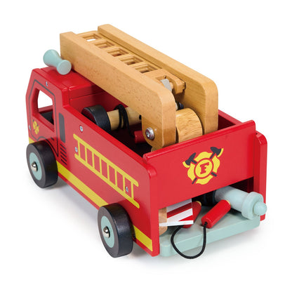 Red Fire Engine | natural wooden toy for toddlers UK