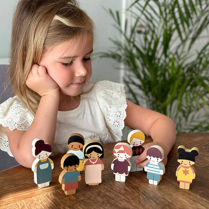Doll Family With Cat