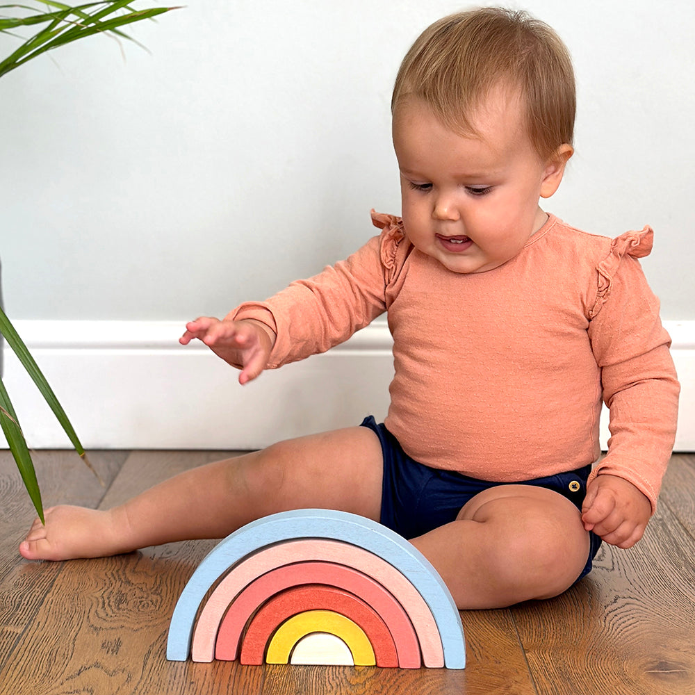 Sunset Tunnel | natural wooden toy for toddlers UK