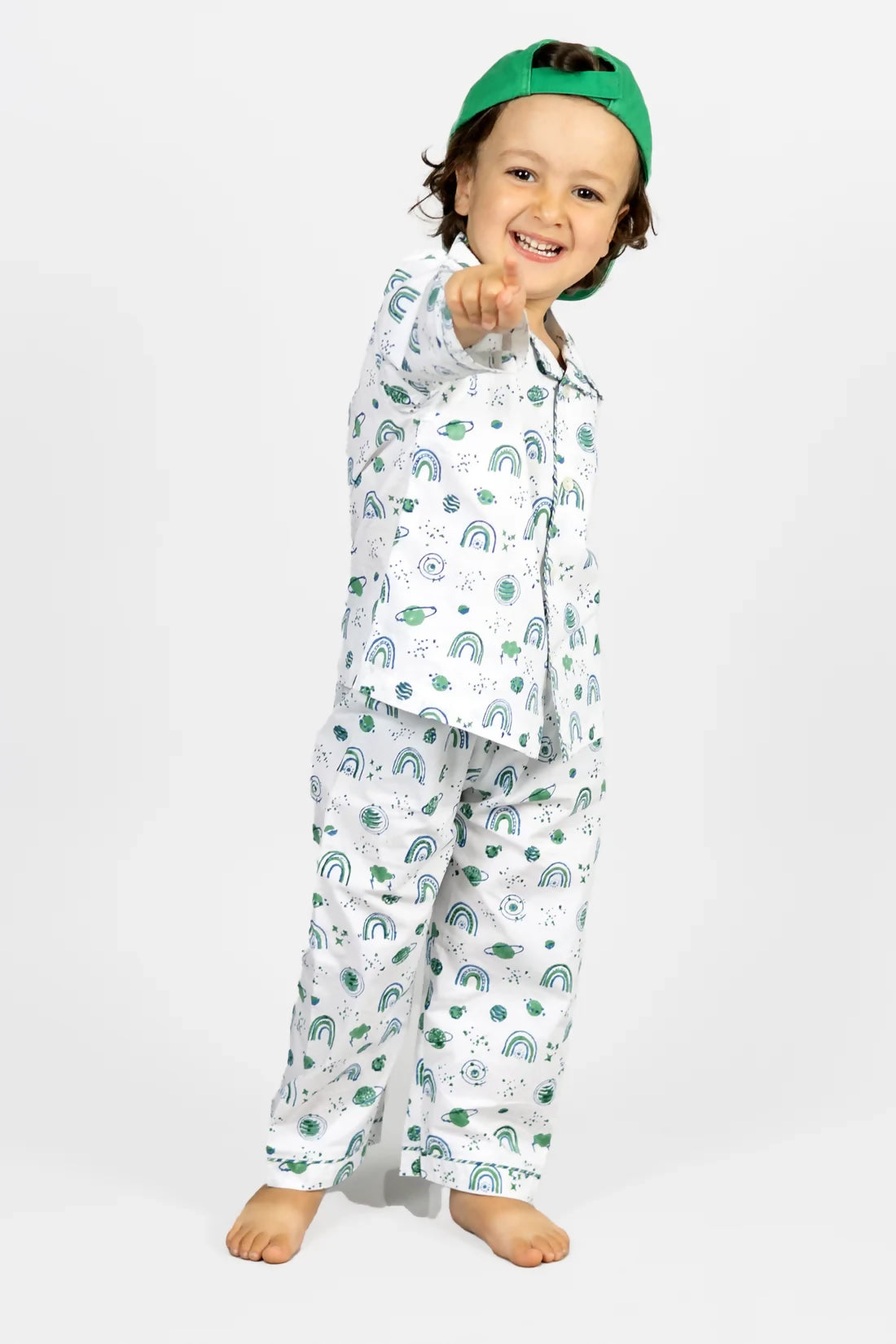 Interstellar Hide-and-Seek - Organic Cotton Kids Pyjamas