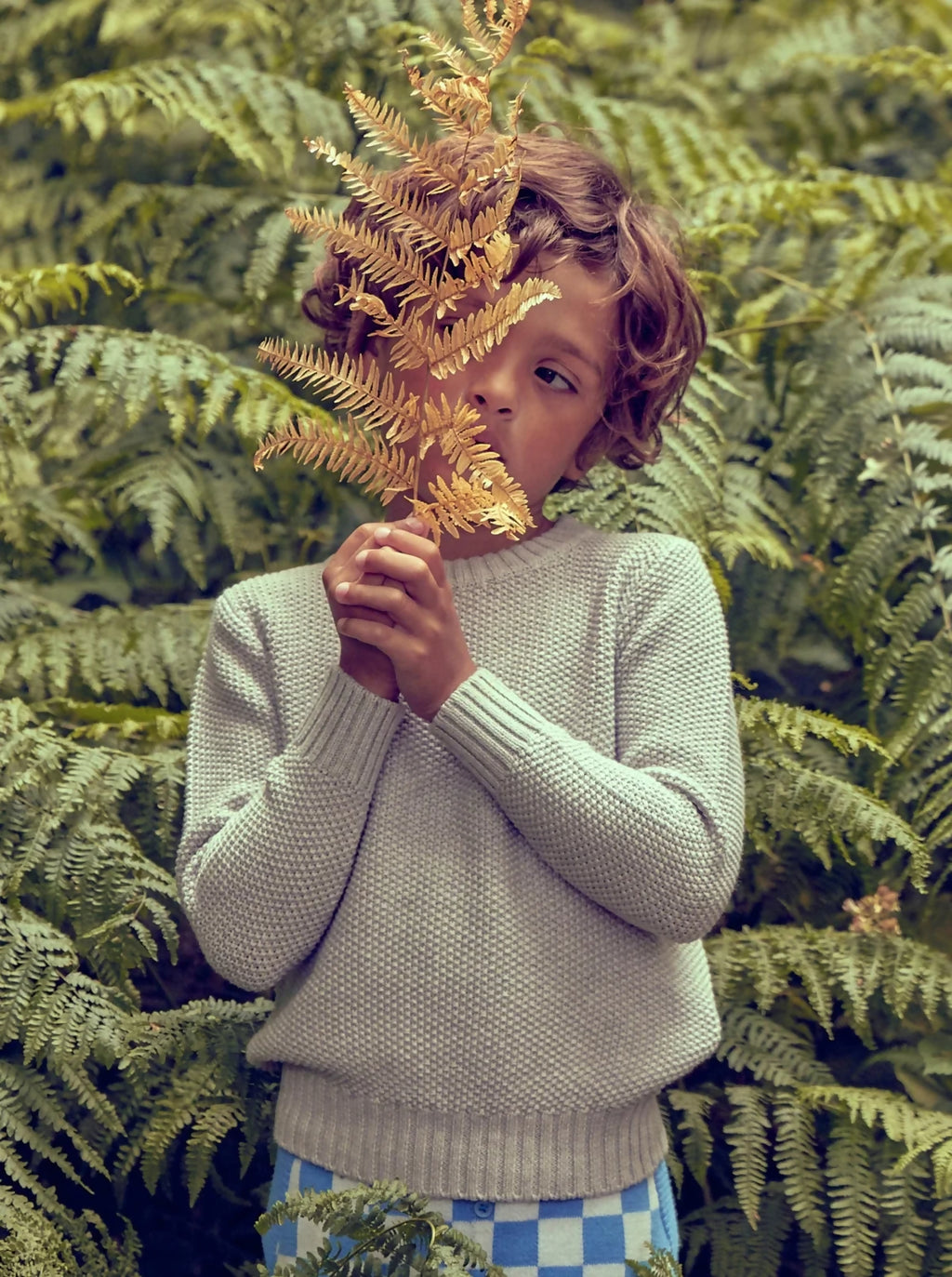 Moss Stitch Jumper - Cashmere & Organic Cotton