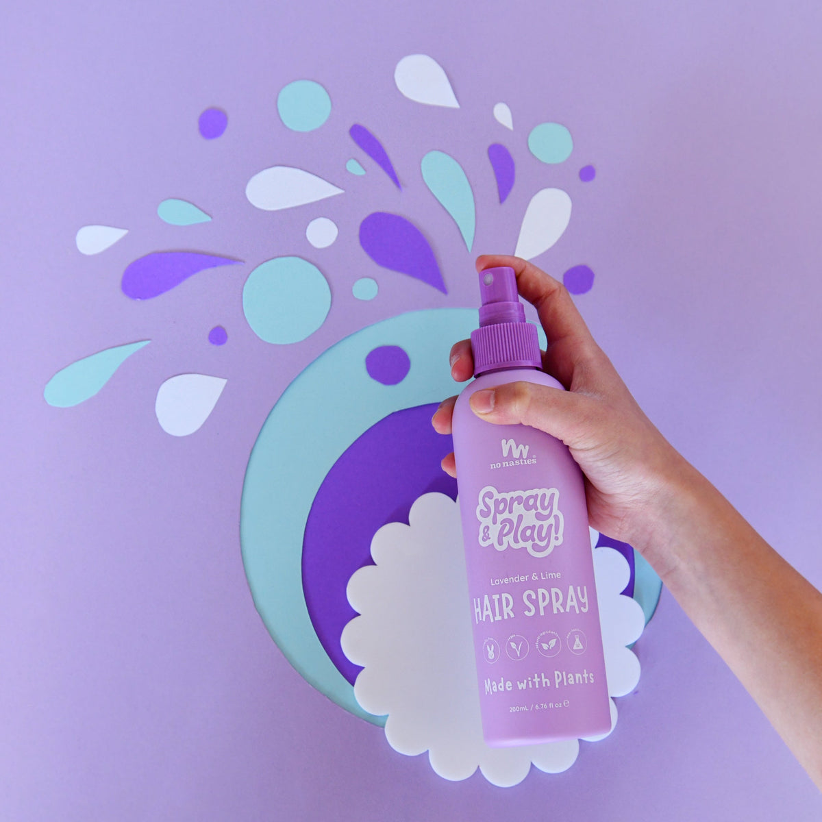 Alcohol-Free Kids Hair Spray – Lavender & Lime, 200ml