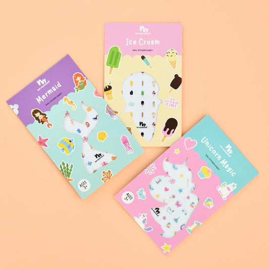 Cute Kids Nail Sticker Set – Pack of 3