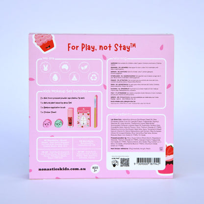 Strawberry Cupcake Mini Play Makeup Gift Set